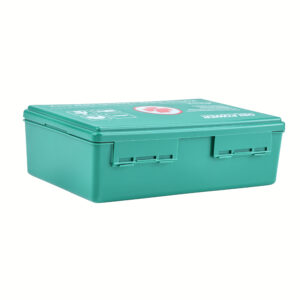User-friendly green DIN 13164 First Aid Kit Box