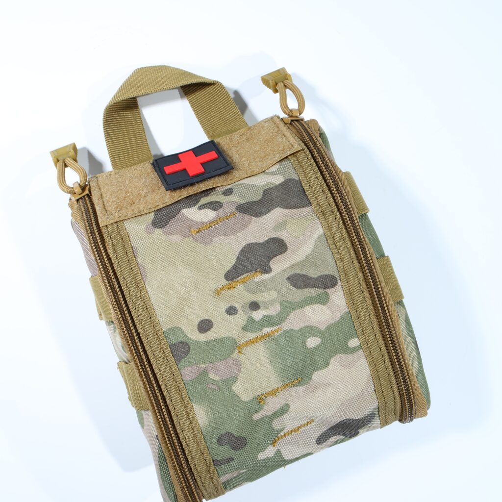 Sección ascendente de la bolsa de primeros auxilios de nailon compacta (4)