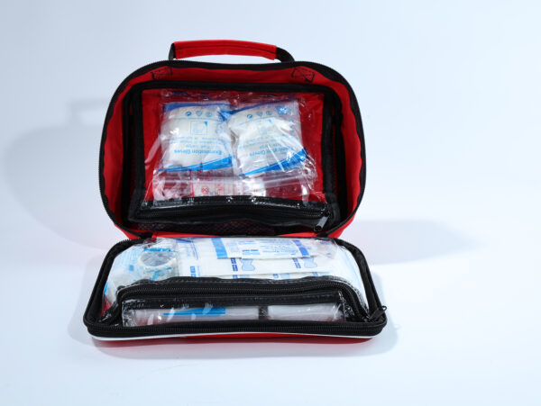 Bolsa de primeros auxilios de nailon rojo - Imagen 3