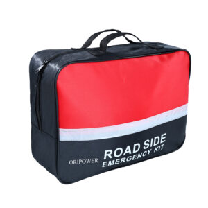 Red and Black Roadside Emergency Kit Bag with Handle