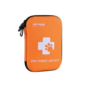 Front Face of Orange Pet First Aid Kit