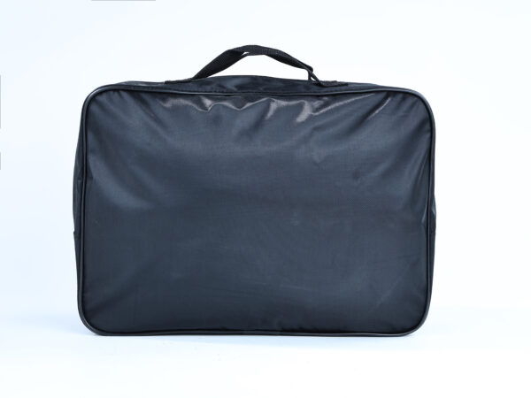 Red and black emergency kit bag labeled 'Road Side Emergency Kit' for roadside assistance needs.
